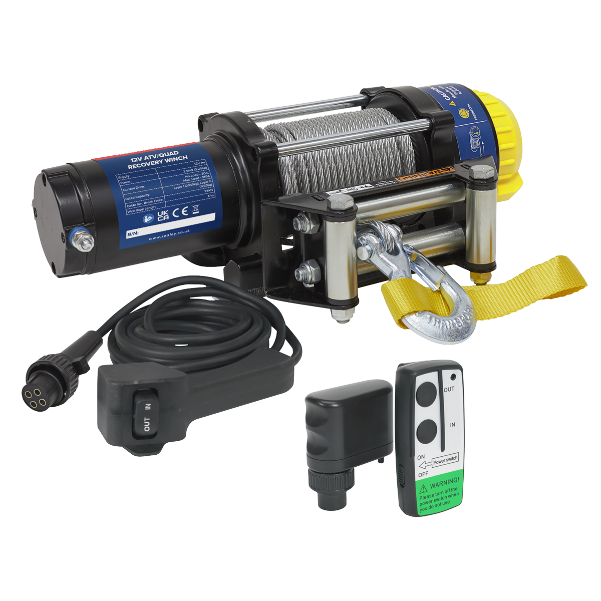 Sealey ATV2040KIT Wireless Winch ATV2040 Combo Kit
