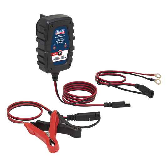 Sealey AUTOCHARGE100HF 6/12V Compact Smart Trickle Charger & Maintainer 1A