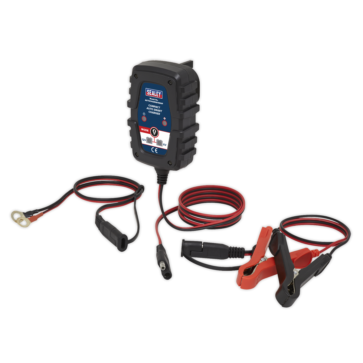 Sealey AUTOCHARGE100HF 6/12V Compact Smart Trickle Charger & Maintainer 1A