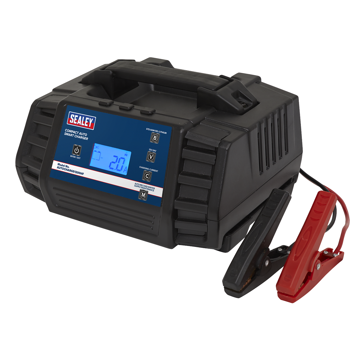 Sealey AUTOCHARGE1200HF 12/24V Compact Auto Smart Charger & Maintainer 12A