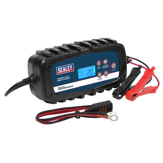 Sealey AUTOCHARGE650HF 6/12V Compact Auto Smart Charger & Maintainer 6.5A
