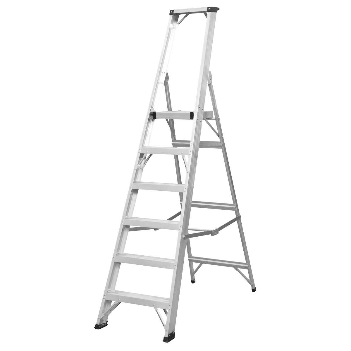 Sealey AXL6 Industrial Step Ladder 6-Tread Aluminium - EN 131