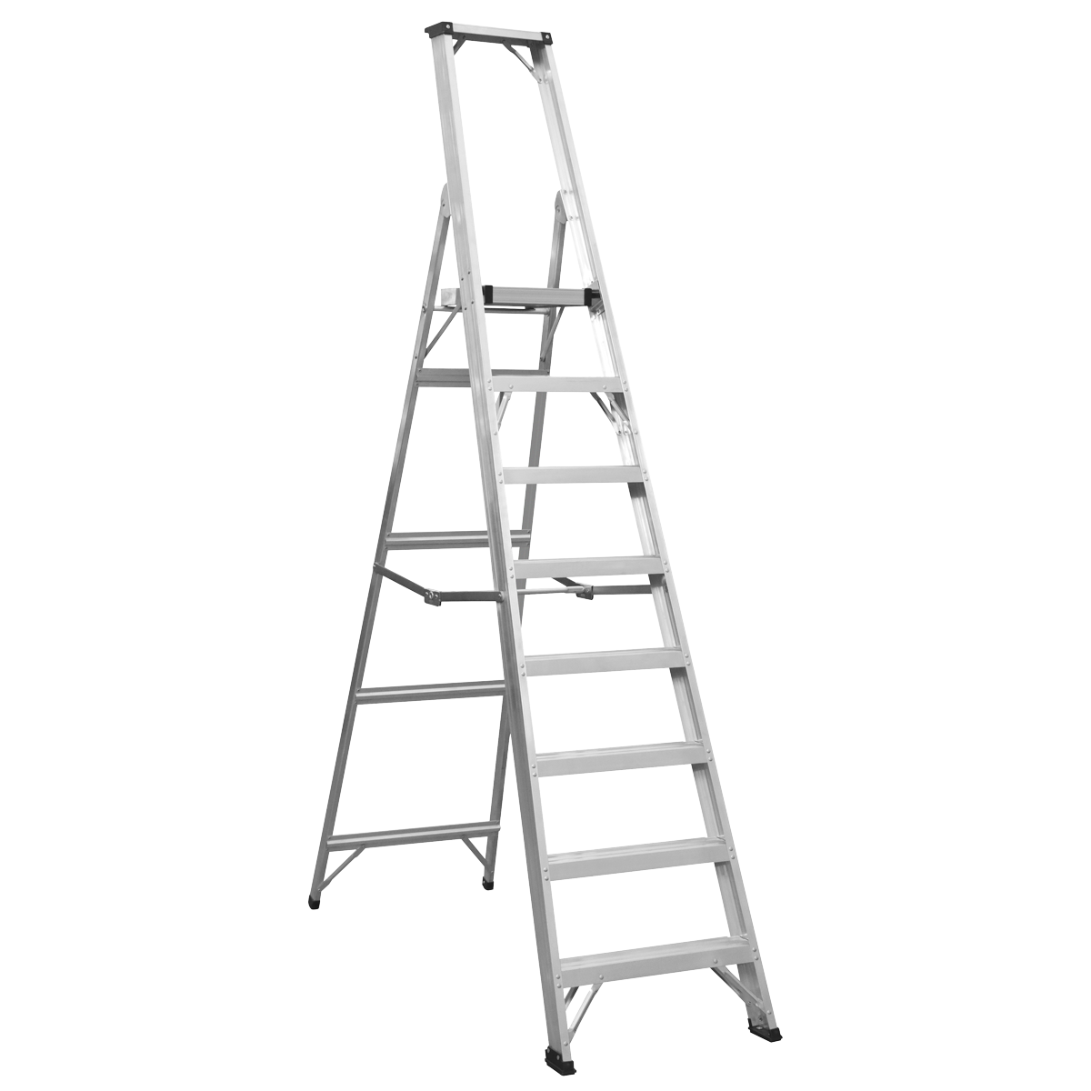 Sealey AXL8 Industrial Step Ladder 8-Tread Aluminium - EN 131