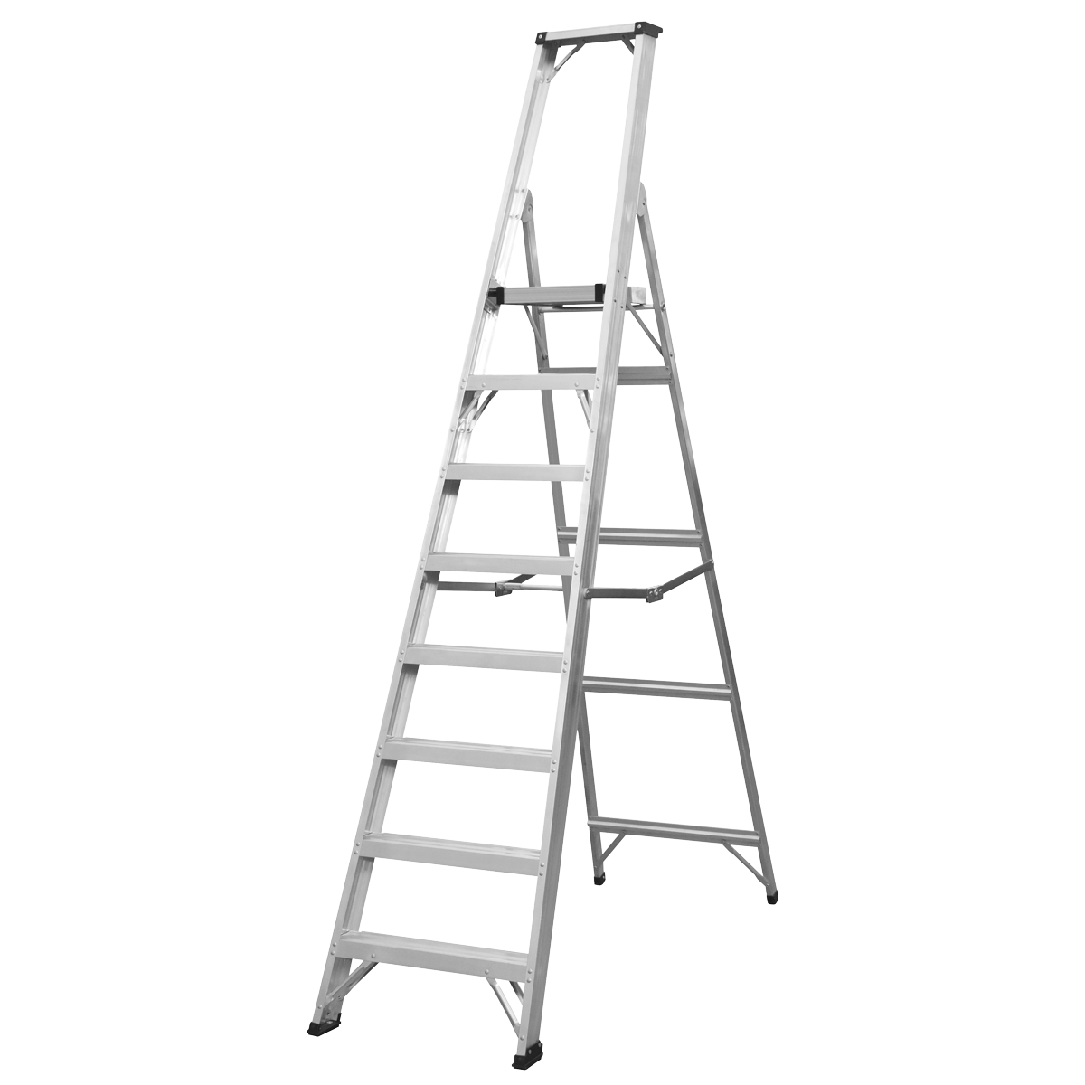 Sealey AXL8 Industrial Step Ladder 8-Tread Aluminium - EN 131