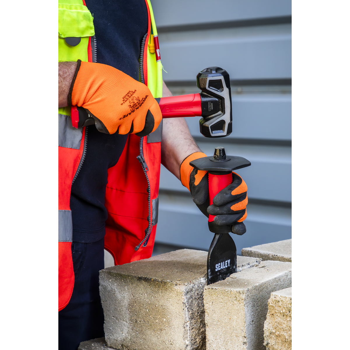 Sealey BB02G Brick Bolster with Grip 75 x 225mm