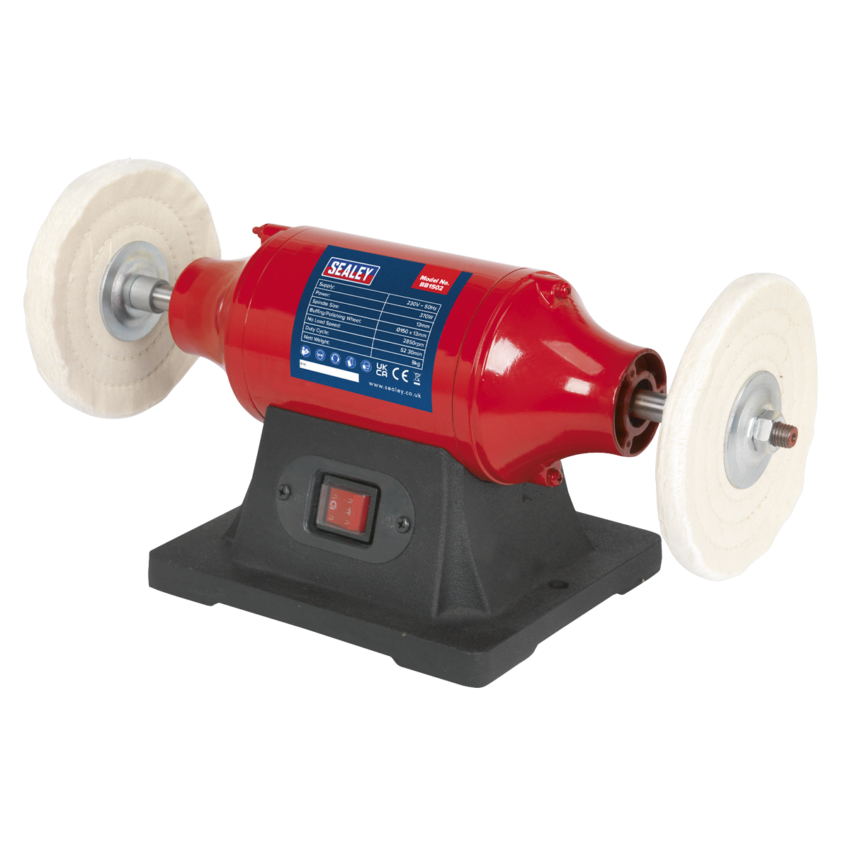 Sealey BB1502 150mm Bench Mounting Buffer/Polisher 370W/230V
