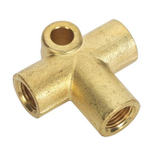 Sealey BC101003WAY 3-Way Brake Tube Connector M10 x 1mm