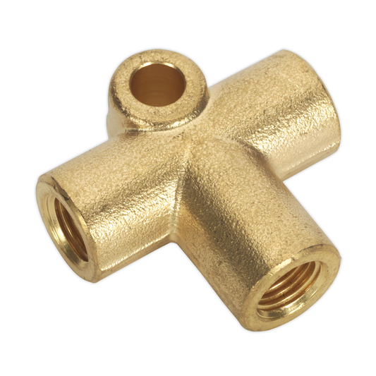Sealey BC38243WAY 3-Way Brake Tube Connector 3/8"UNF x 24tpi