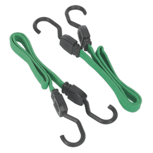 Sealey BCS16 Flat Bungee Cord Set 610mm 2pc