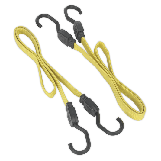 Sealey BCS18 Flat Bungee Cord Set 910mm 2pc