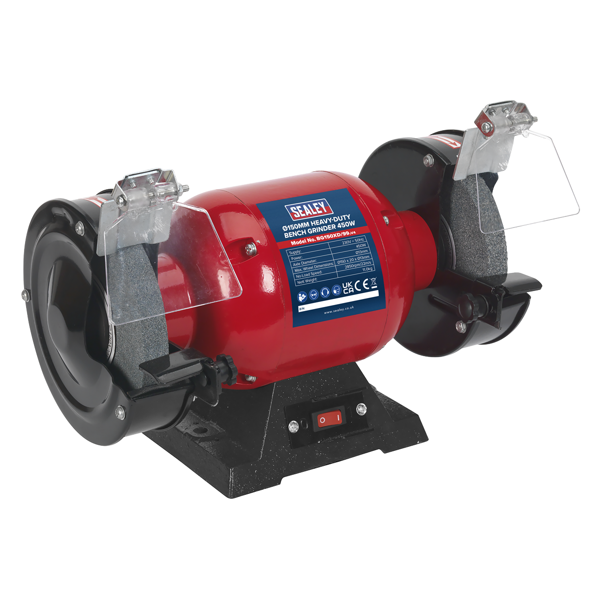 Sealey BG150XD/99 150mm Heavy-Duty Bench Grinder 450W/230V