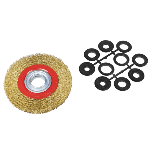 Sealey BG150/WW1 150 x 13mm Crimped Narrow Wire Wheel 32mm Bore