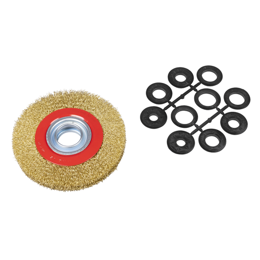 Sealey BG150/WW2 150 x 20mm Crimped Wide Wire Wheel 32mm Bore