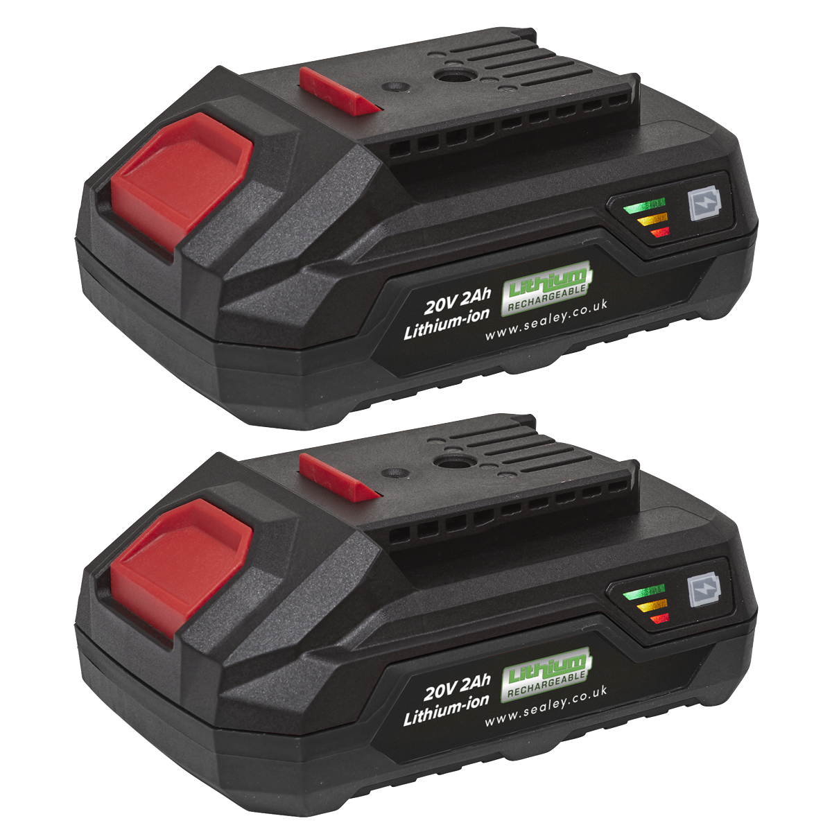 Sealey BK02 SV20 Series Power Tool Battery 20V 2Ah - Pack of 2