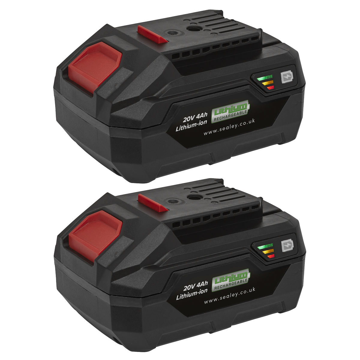Sealey BK04 SV20 Series Power Tool Battery 20V 4Ah - Pack of 2