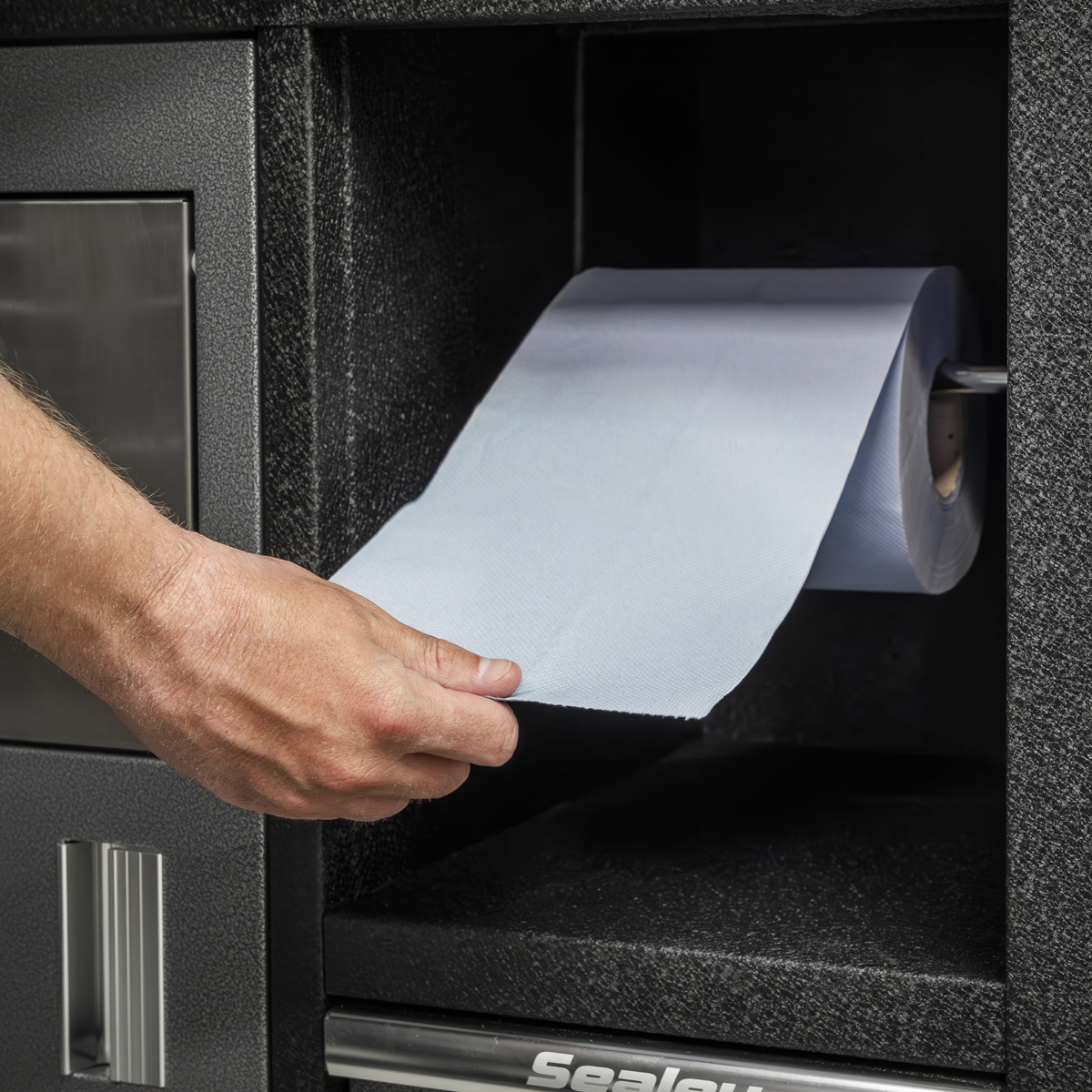 Sealey BLU60 2-Ply Embossed Blue Paper Roll 60m - Pack of 6