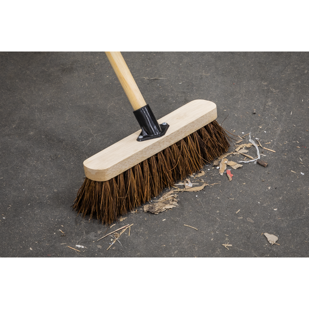 Sealey BM12H Stiff/Hard Bristle Broom 12"(300mm)