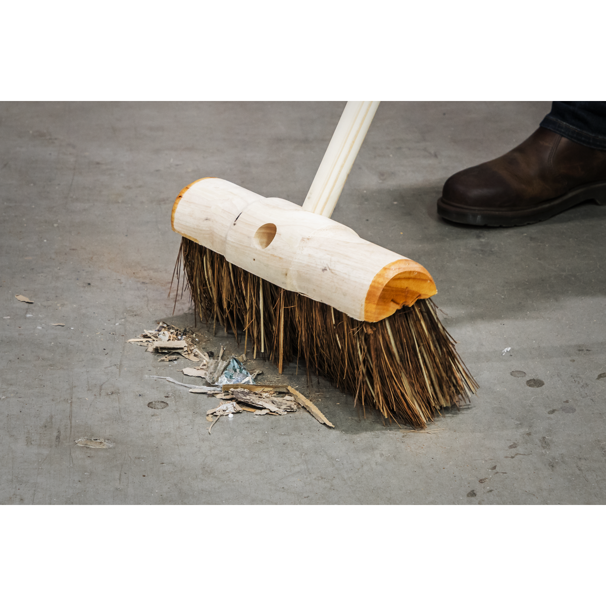 Sealey BM13HX Stiff/Hard Bristle Broom 13"(325mm)