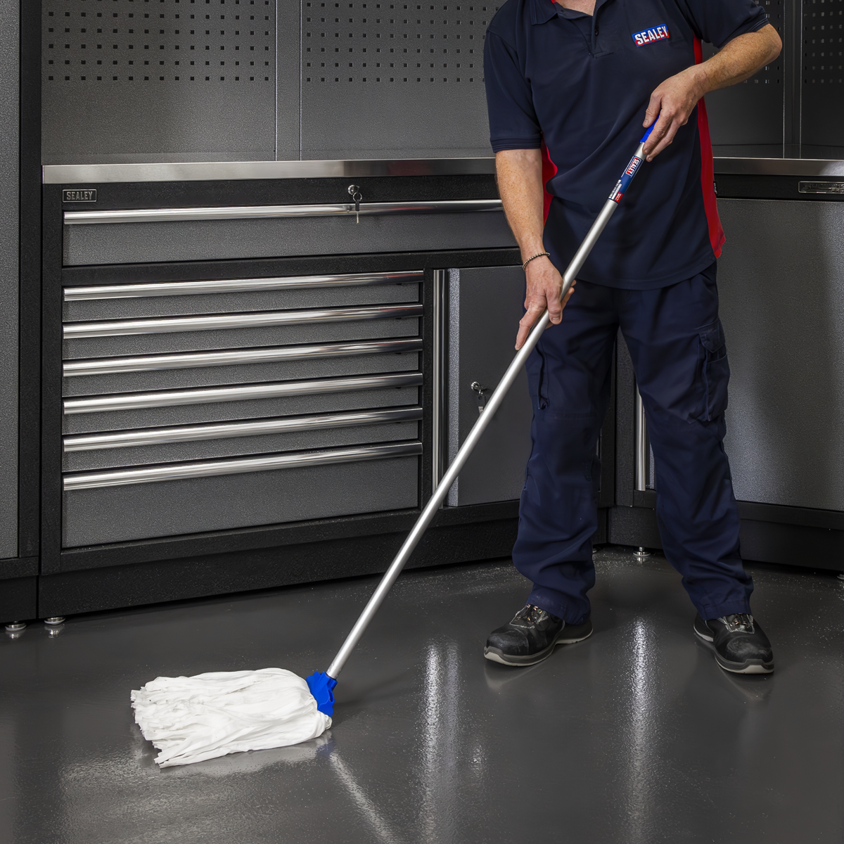 Sealey BM14 Aluminium Mop with Disposable Head