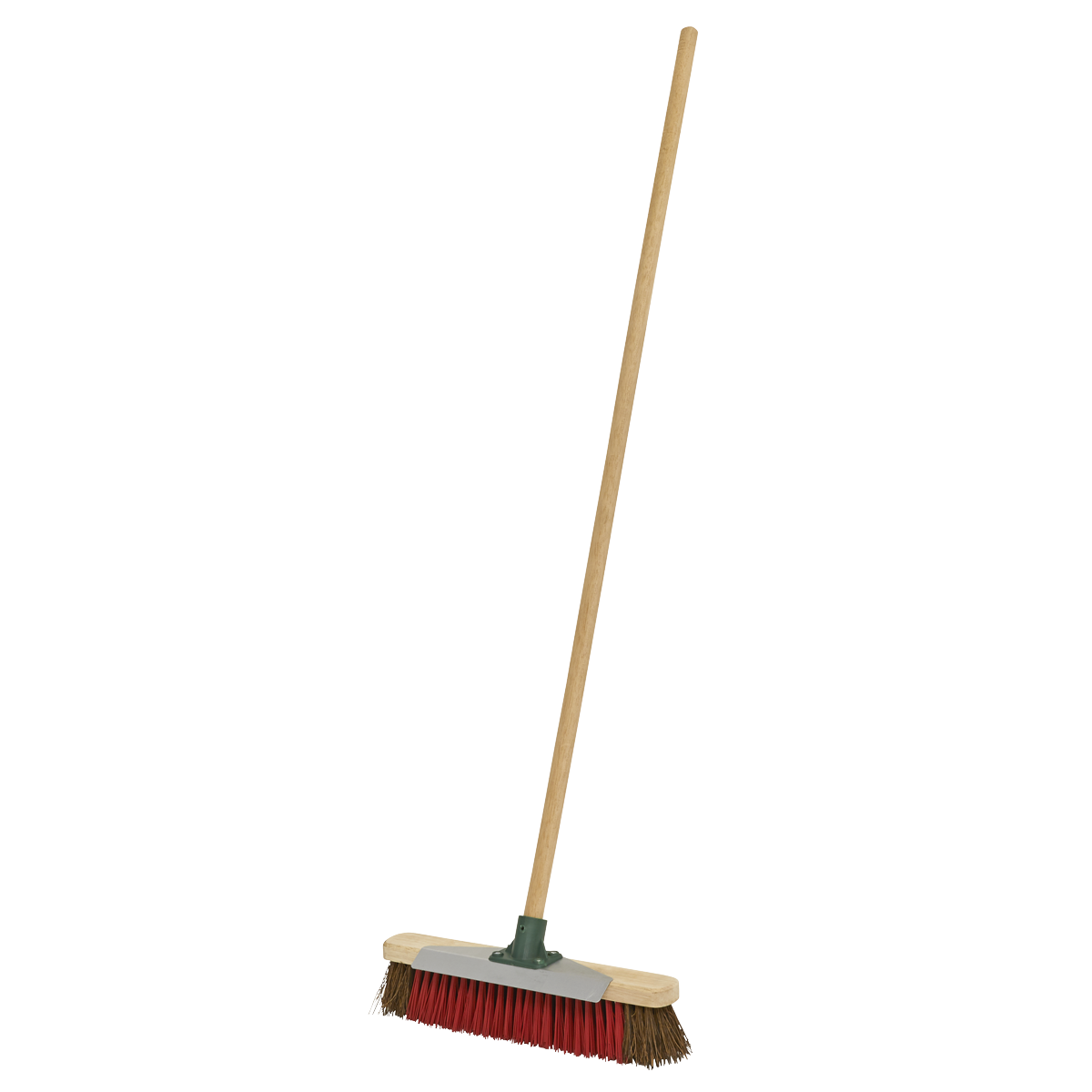 Sealey BM16SC Heavy-Duty Stiff/Hard Bristle Broom with Scraper 16"(405mm)