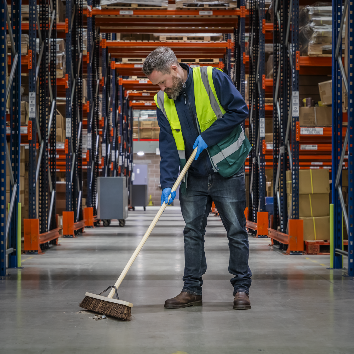 Sealey BM24H Stiff/Hard Bristle Broom 24"(600mm)