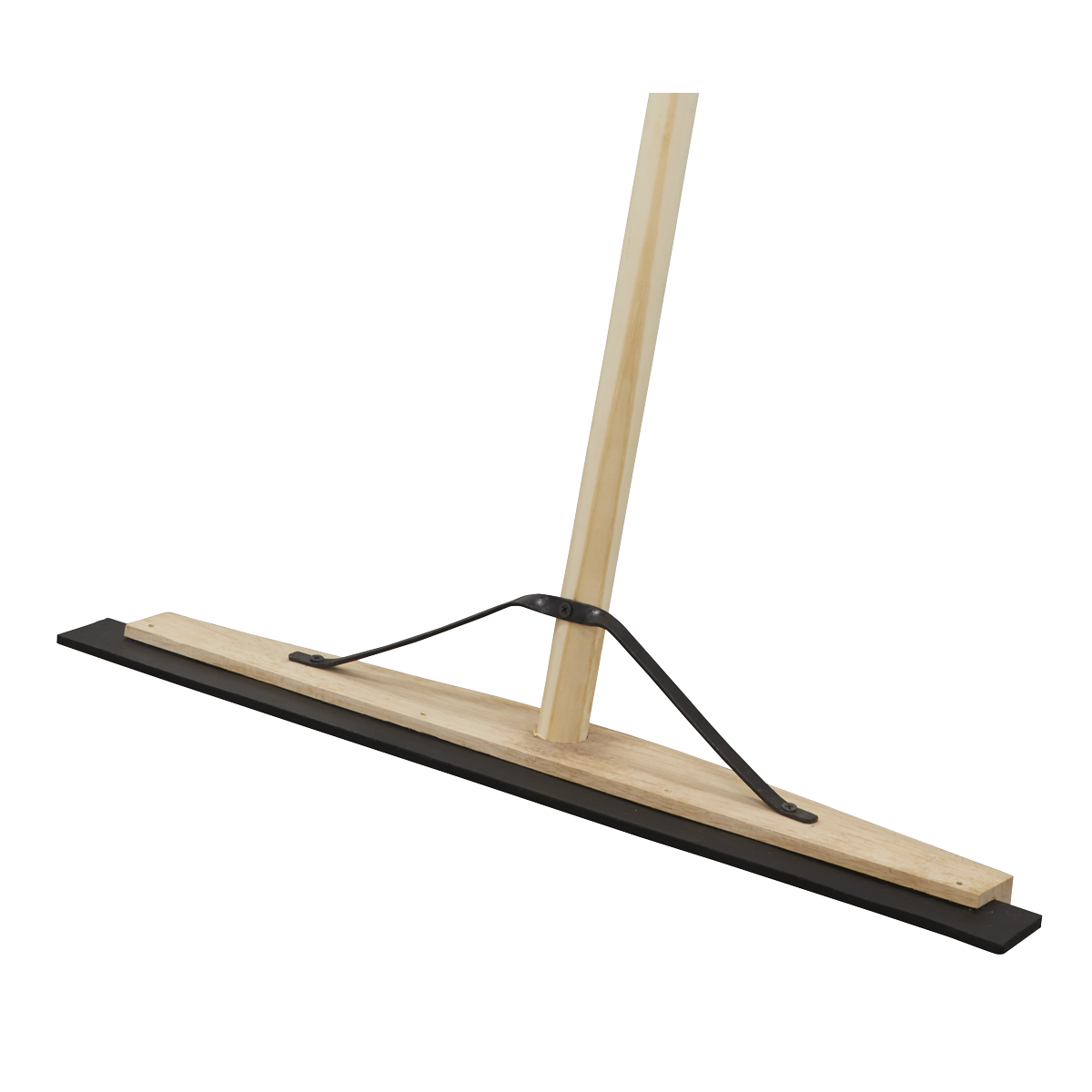 Sealey BM24RS Rubber Floor Squeegee with Wooden Handle 24"(600mm)