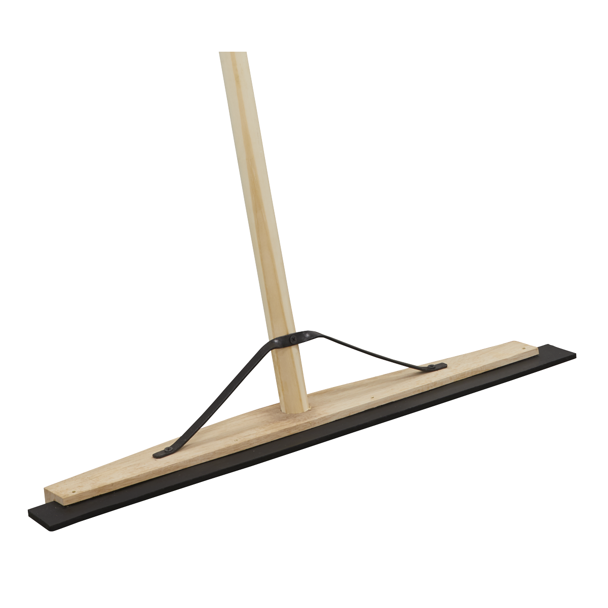 Sealey BM24RS Rubber Floor Squeegee with Wooden Handle 24"(600mm)