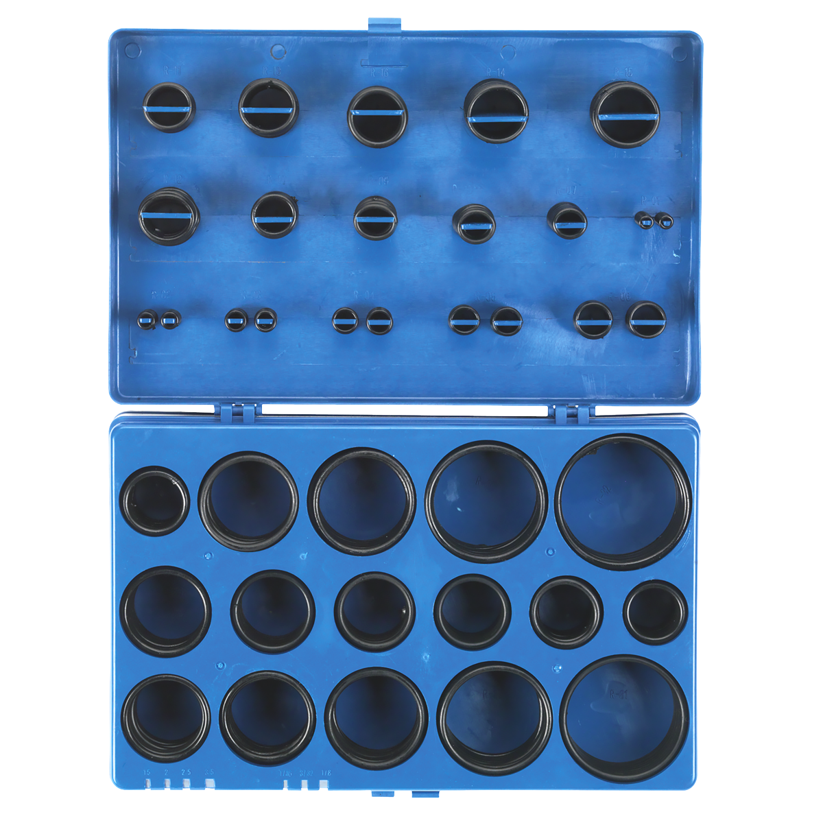 Sealey BOR407 Imperial Rubber O-Ring Assortment 407pc