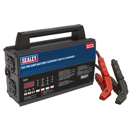 Sealey BSCU170 12V Battery Support Unit & Charger 100A