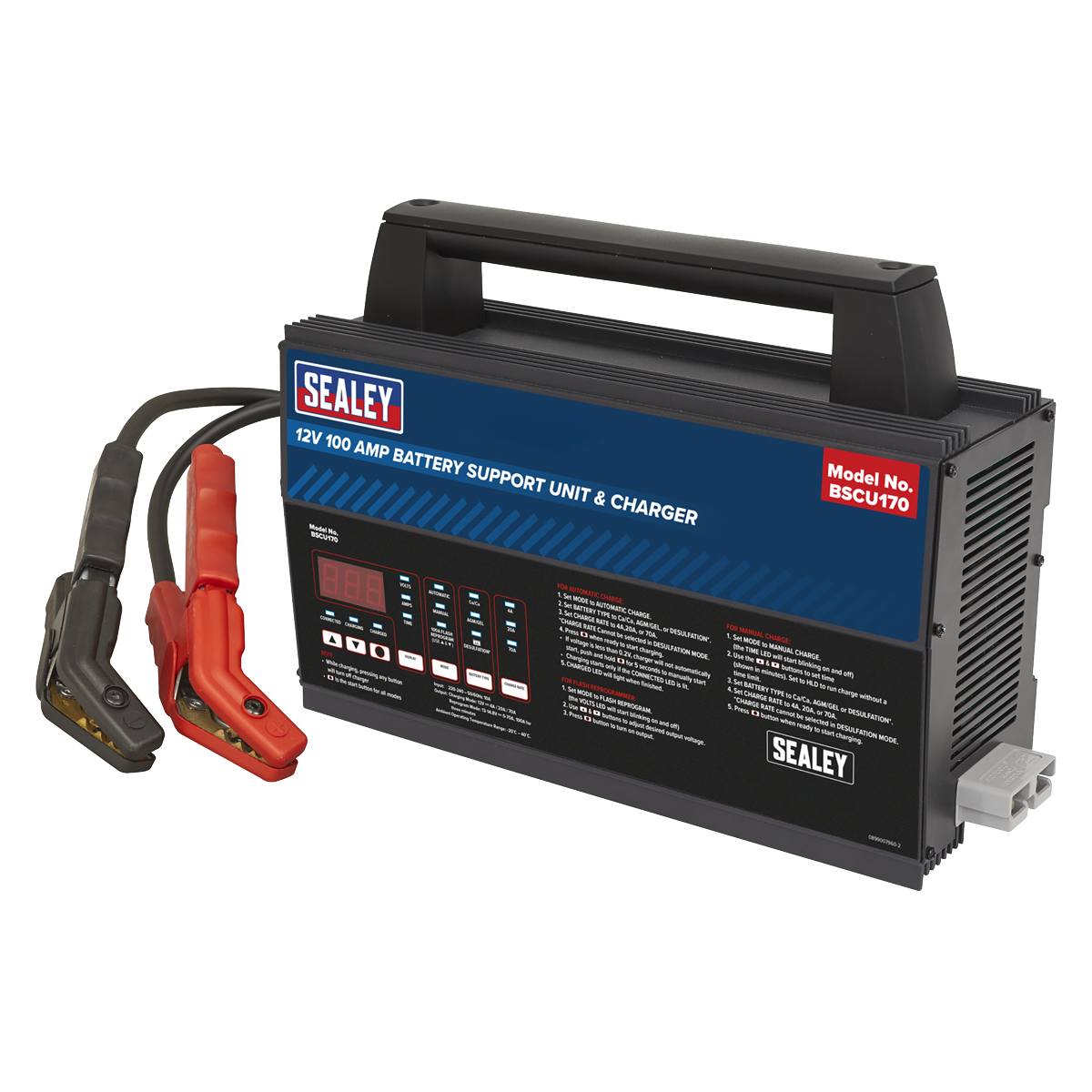 Sealey BSCU170 12V Battery Support Unit & Charger 100A