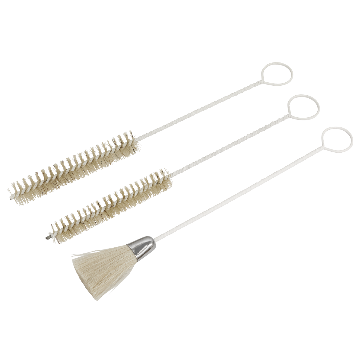 Sealey BSGC/3 Spray Gun Cleaning Brush Set 3pc