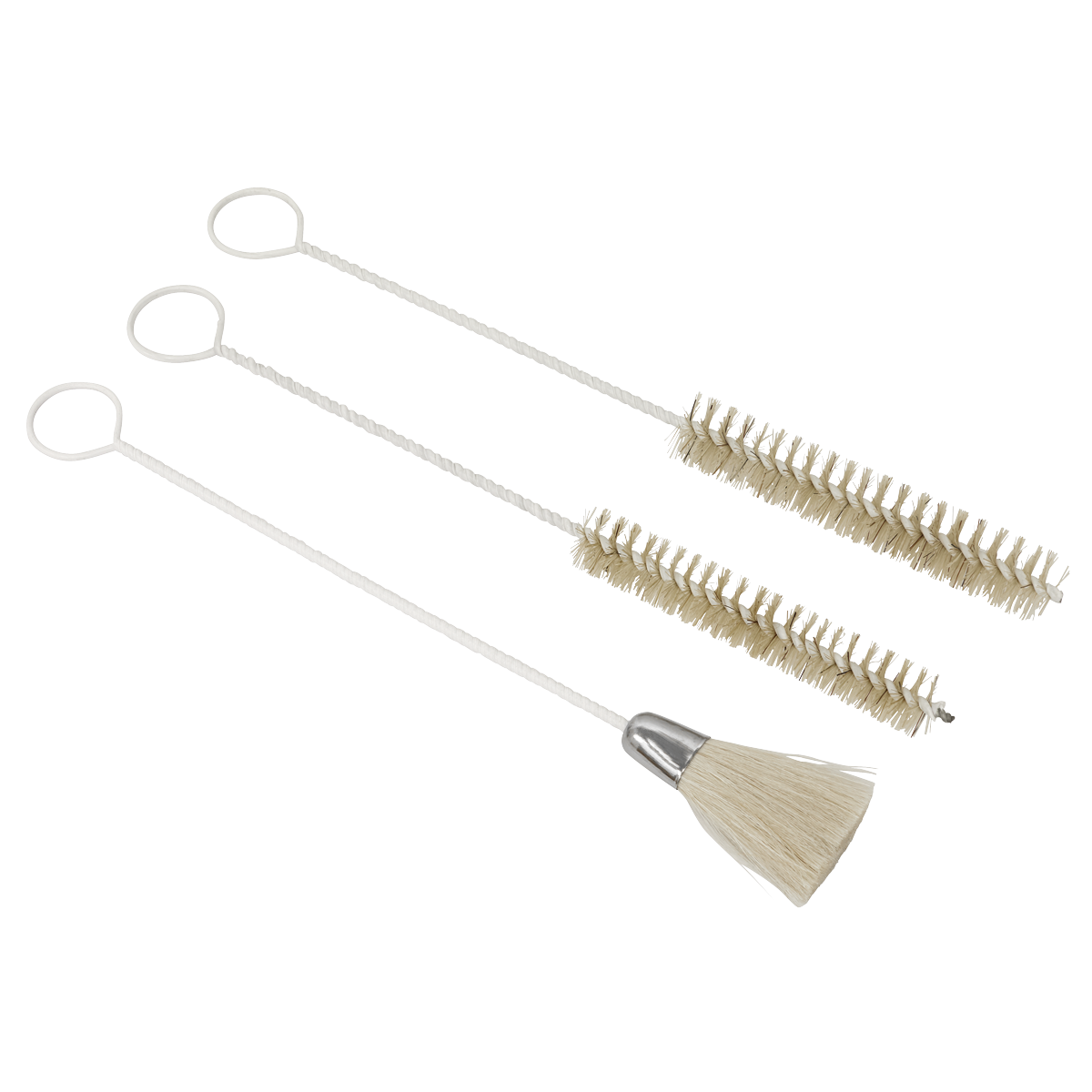 Sealey BSGC/3 Spray Gun Cleaning Brush Set 3pc
