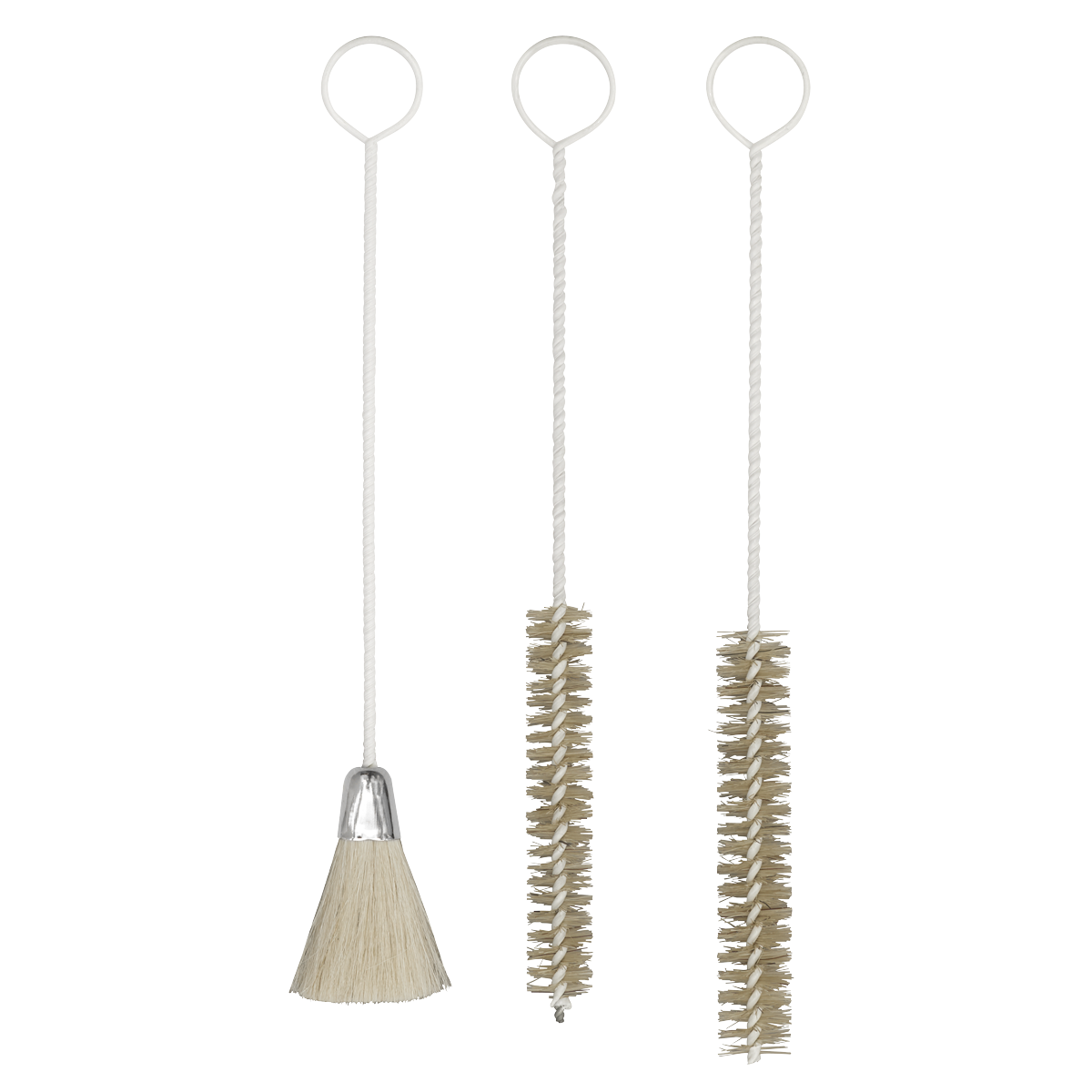 Sealey BSGC/3 Spray Gun Cleaning Brush Set 3pc