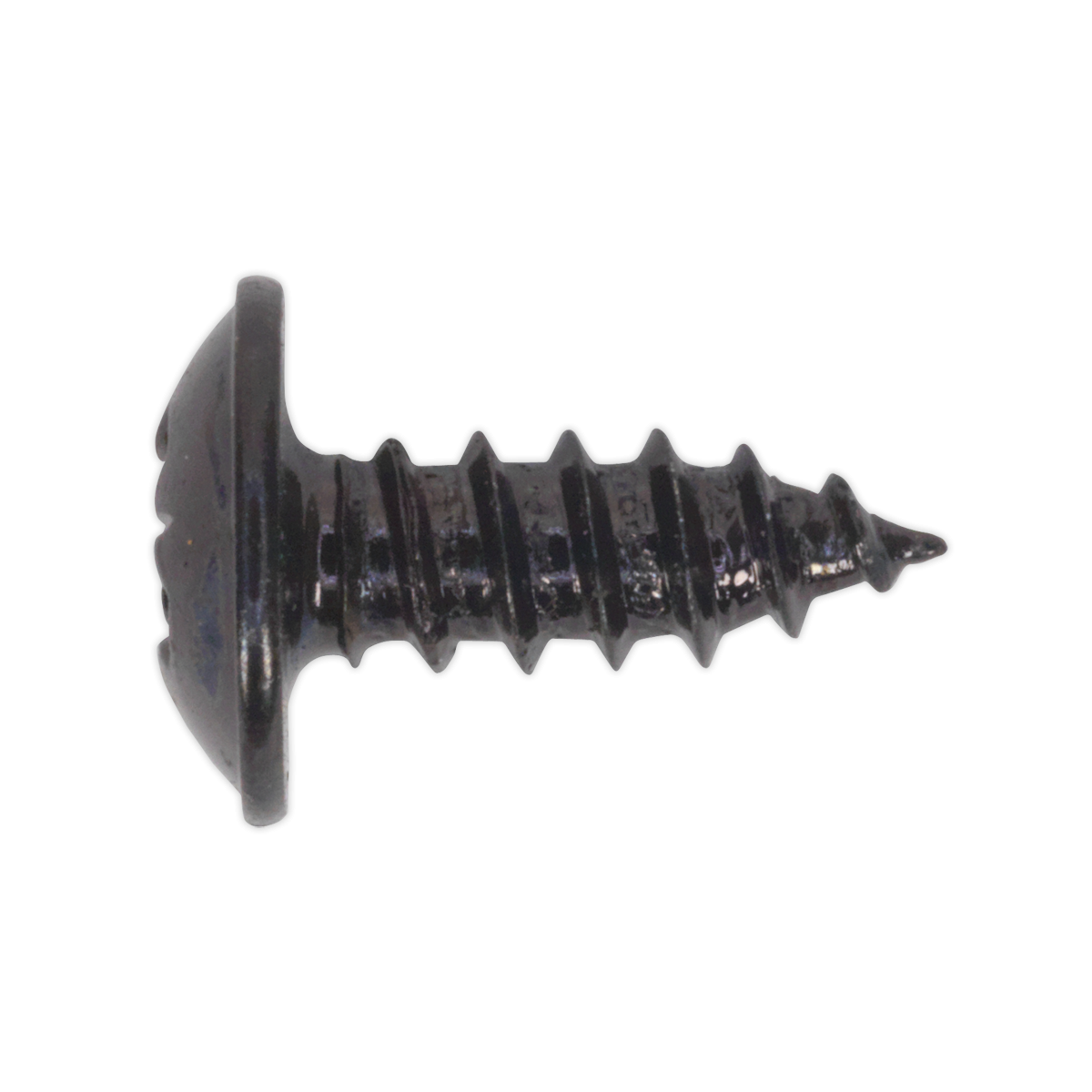 Sealey BST3510 Self-Tapping Pozi Flanged Head Screw 3.5 x 10mm, Black - Pack of 100