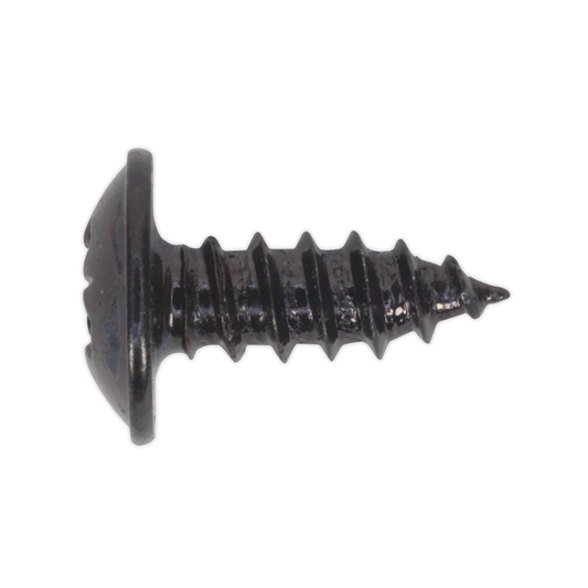 Sealey BST3510 Self-Tapping Pozi Flanged Head Screw 3.5 x 10mm, Black - Pack of 100