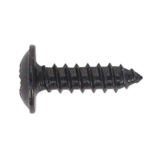 Sealey BST3513 Self-Tapping Pozi Flanged Head Screw 3.5 x 13mm, Black - Pack of 100