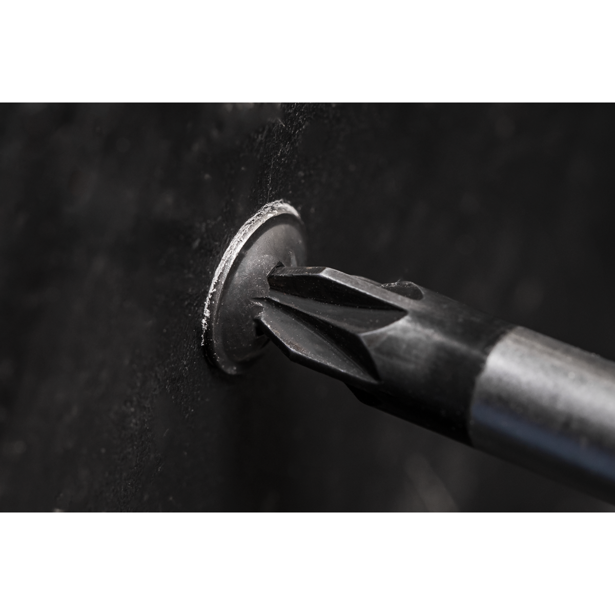 Sealey BST3513 Self-Tapping Pozi Flanged Head Screw 3.5 x 13mm, Black - Pack of 100
