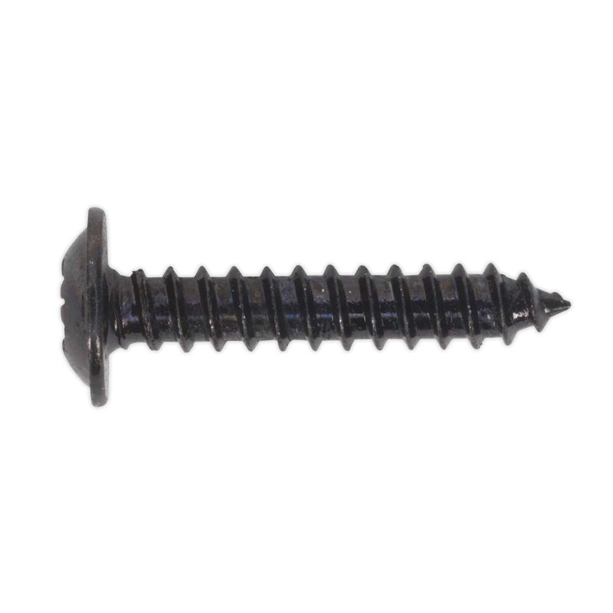 Sealey BST3519 Self-Tapping Pozi Flanged Head Screw 3.5 x 19mm, Black - Pack of 100