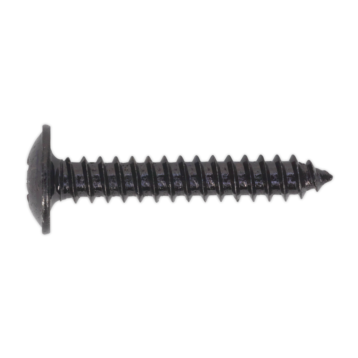 Sealey BST4225 Self-Tapping Pozi Flanged Head Screw 4.2 x 25mm, Black - Pack of 100