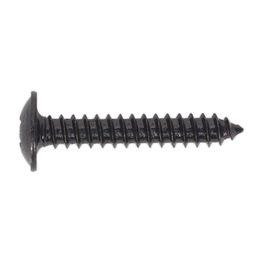 Sealey BST4225 Self-Tapping Pozi Flanged Head Screw 4.2 x 25mm, Black - Pack of 100