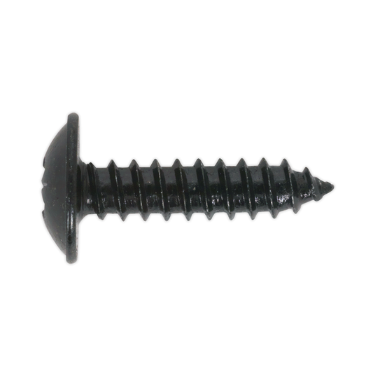 Sealey BST4813 Self-Tapping Pozi Flanged Head Screw 4.8 x 13mm, Black - Pack of 100
