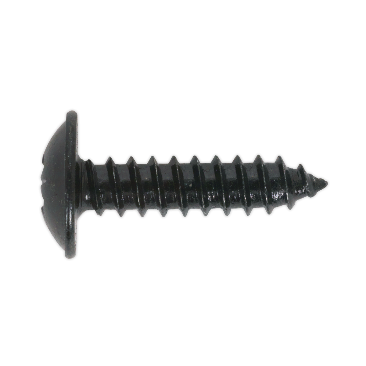 Sealey BST4813 Self-Tapping Pozi Flanged Head Screw 4.8 x 13mm, Black - Pack of 100
