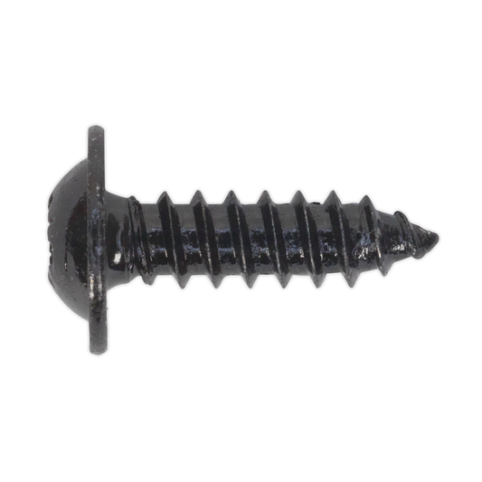 Sealey BST4816 Self-Tapping Pozi Flanged Head Screw 4.8 x 16mm, Black - Pack of 100
