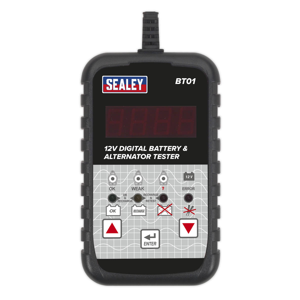 Sealey BT01 Digital Battery & Alternator Tester 12V