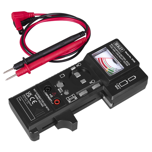 Sealey BT06 Multipurpose Battery, Bulb, Fuse & Continuity Tester