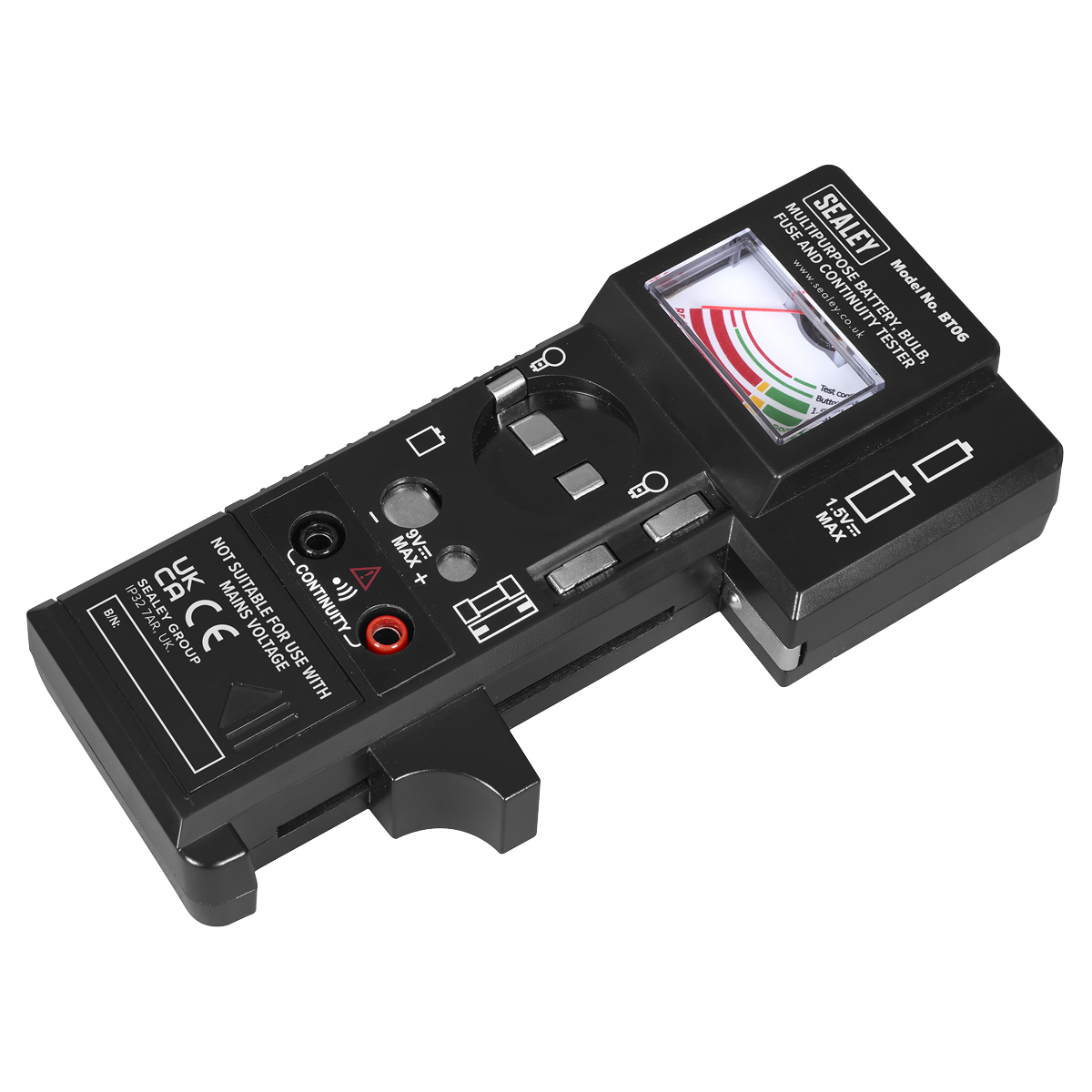 Sealey BT06 Multipurpose Battery, Bulb, Fuse & Continuity Tester