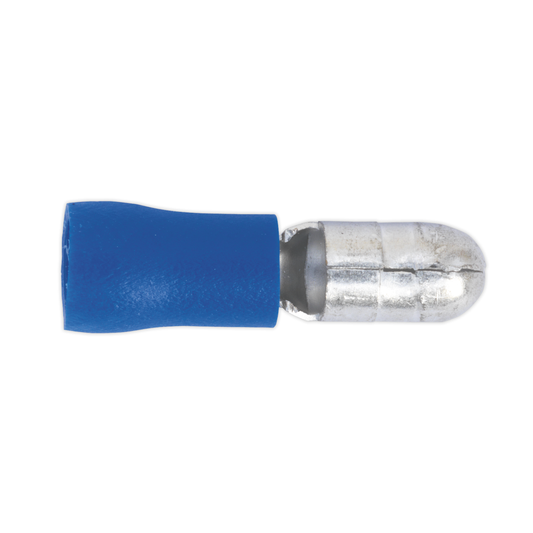 Sealey BT11 Male Bullet Terminal 5mm, Blue - Pack of 100