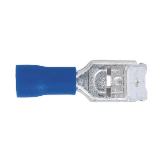 Sealey BT17 Piggy-Back Terminal 6.3mm, Blue - Pack of 100