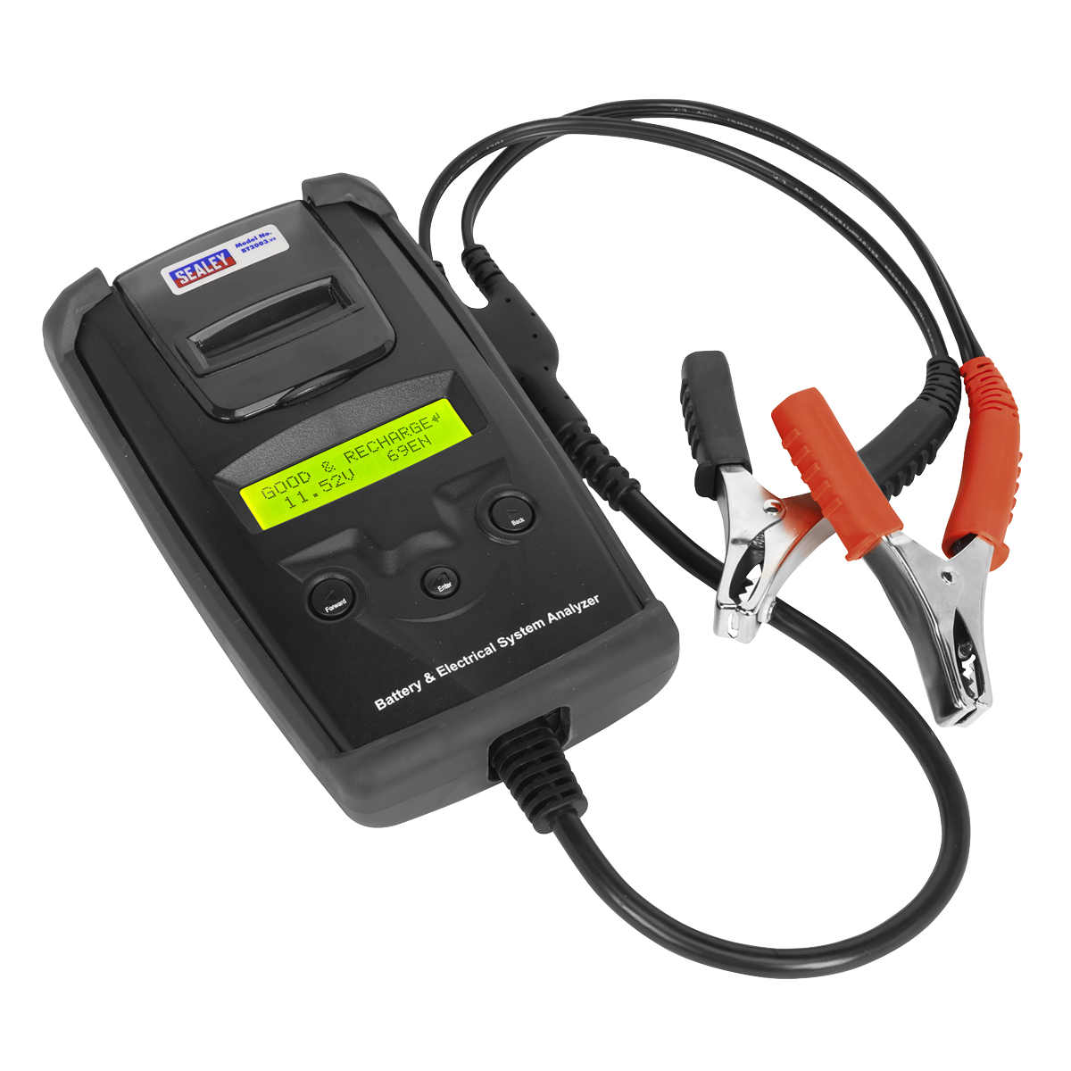 Sealey BT2003 Digital Battery & Alternator Tester with Printer 6/12/24V