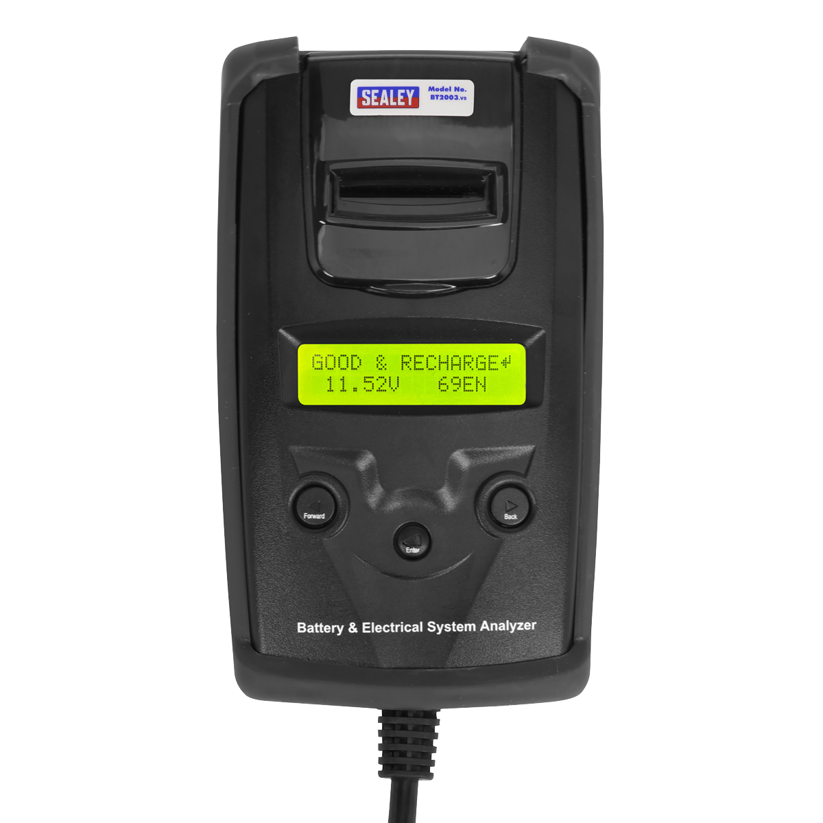 Sealey BT2003 Digital Battery & Alternator Tester with Printer 6/12/24V
